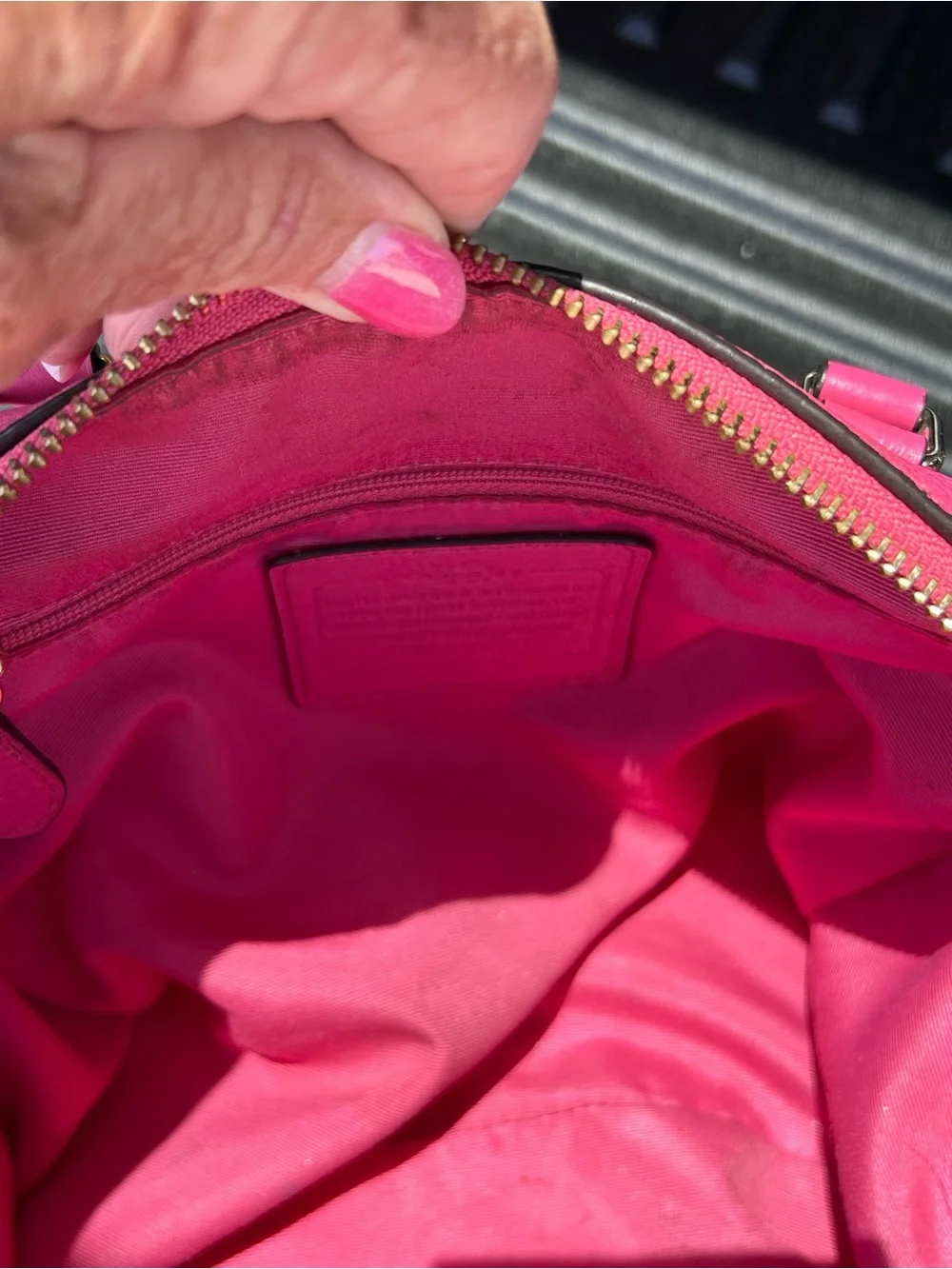 🩷 Coach Fuchsia Pebbled Leather Bennett Satchel Crossbody - Silver Hardware